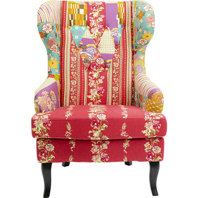 Patchwork Red Armchair