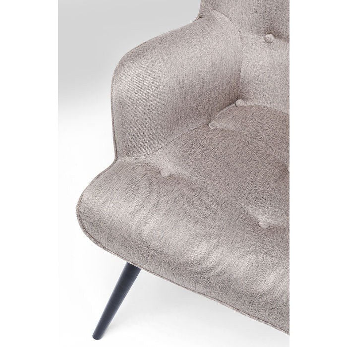 Taupe Upholstered Armchair