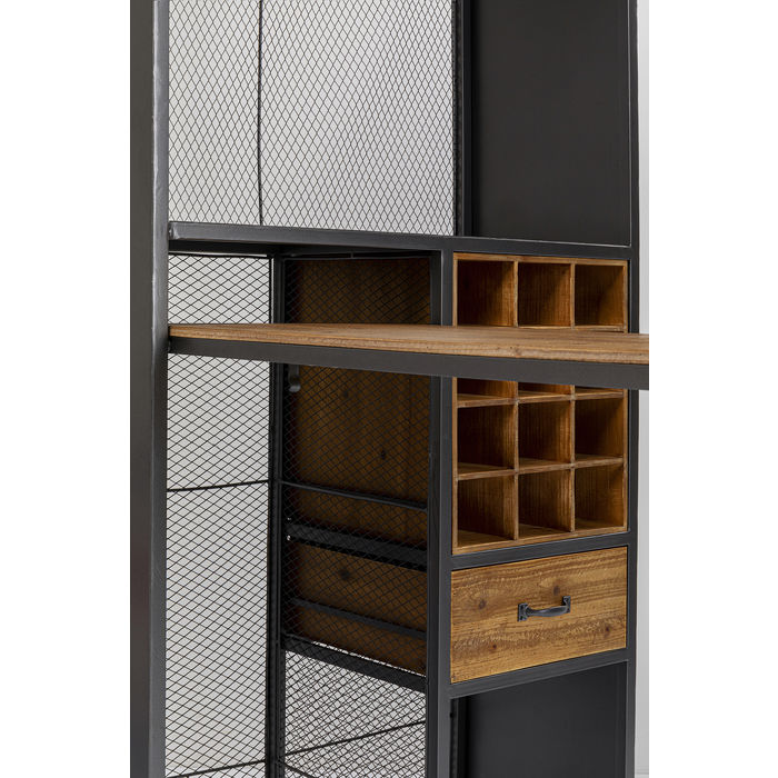 Industrial-Style Bar Cabinet