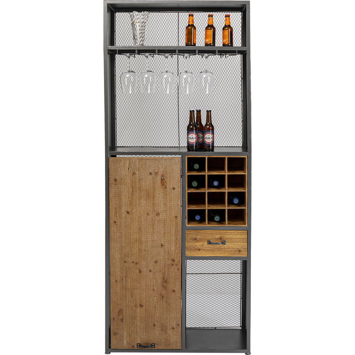 Industrial-Style Bar Cabinet