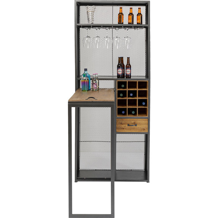 Industrial-Style Bar Cabinet