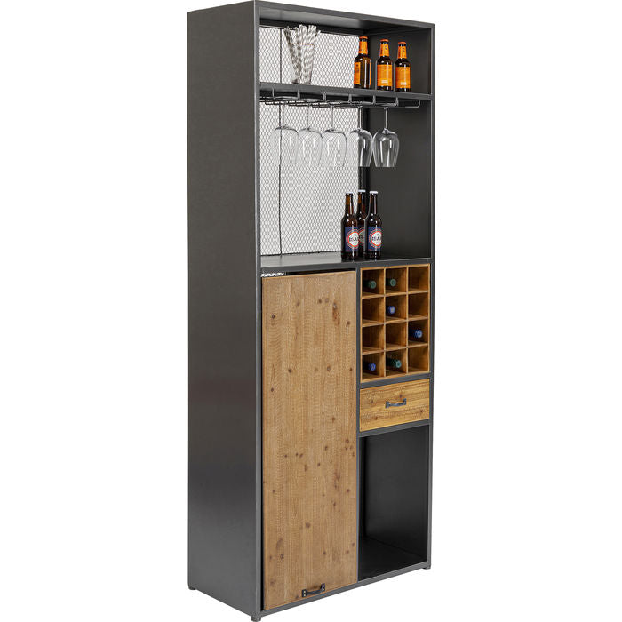 Industrial-Style Bar Cabinet