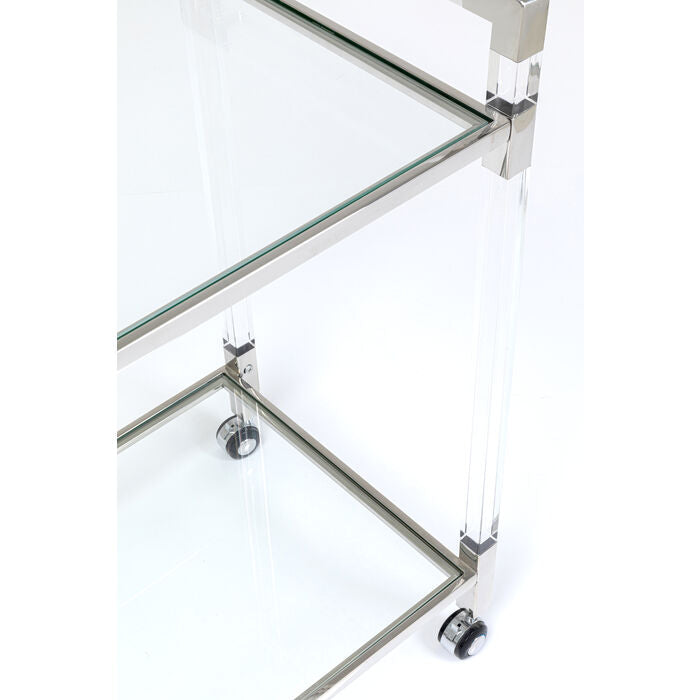 Bar Trolley Josy Silver