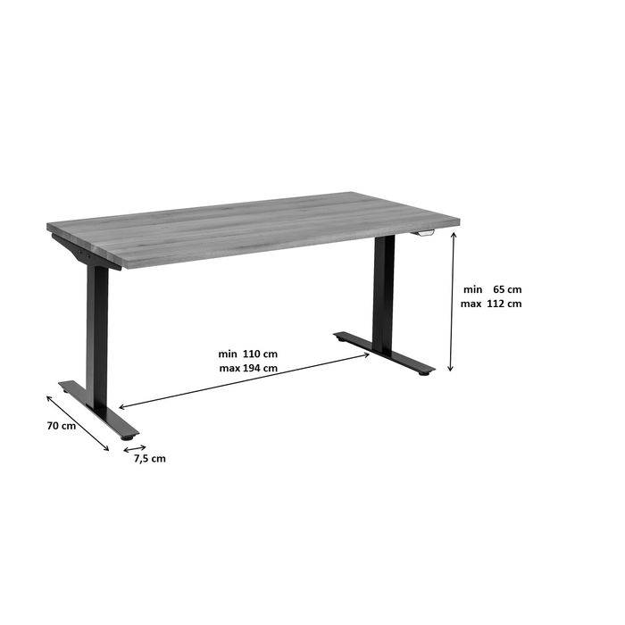 Height-Adjustable Desk Frame