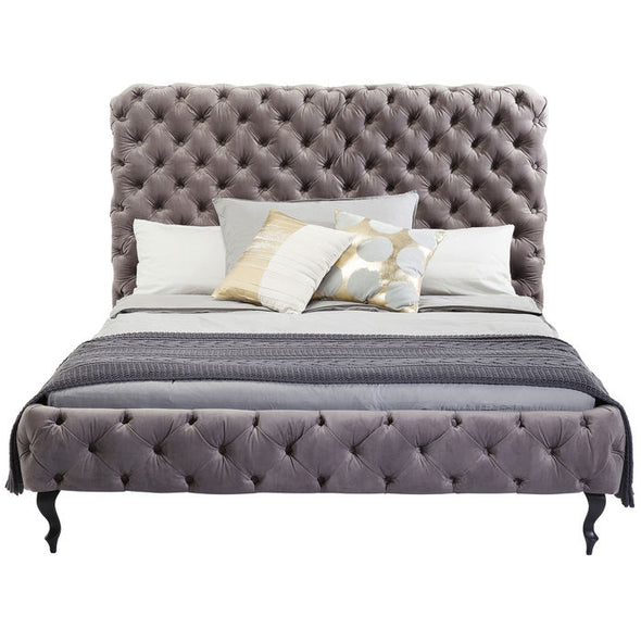 Bed Desire High Silver Grey 180x200 cm