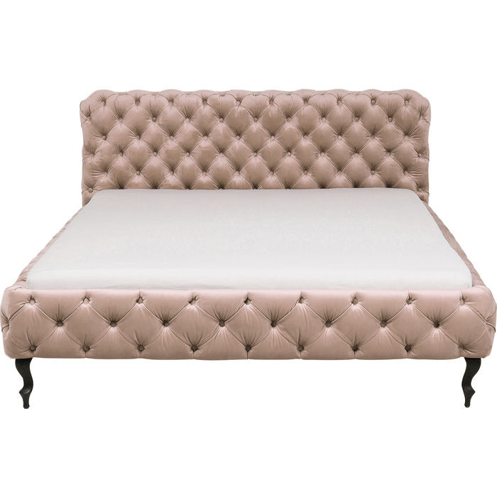 Ecru Velvet Bed