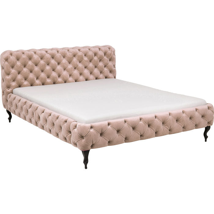 Ecru Velvet Bed