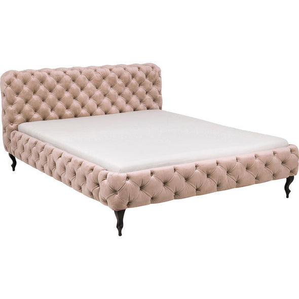 Ecru Velvet Bed