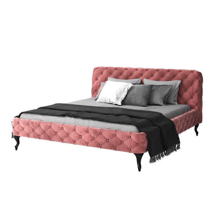 Bed Desire Velvet Mauve 160x200cm