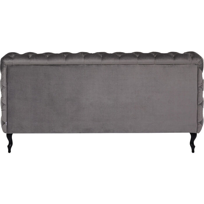 Bed Desire Velvet Silver Grey 160x200 cm