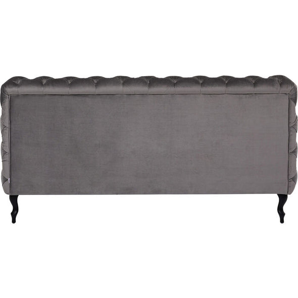 Bed Desire Velvet Silver Grey 160x200 cm