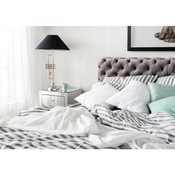 Bed Desire Velvet Silver Grey 160x200 cm