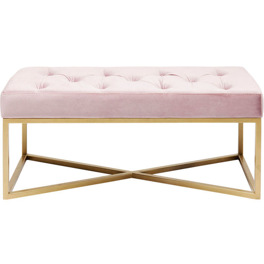 Bench Crossover Rose Brass 90x40cm