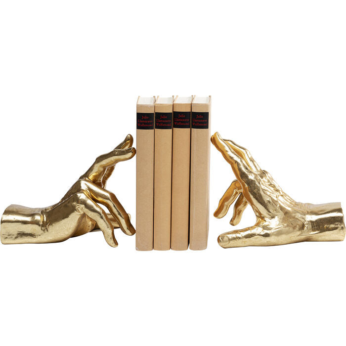 Golden Hands Bookends