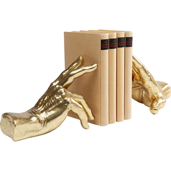 Golden Hands Bookends