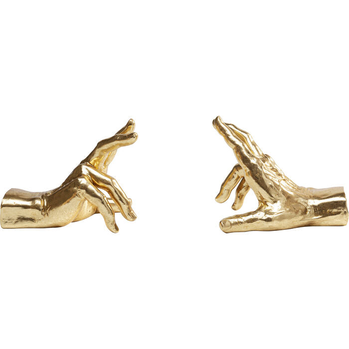 Golden Hands Bookends