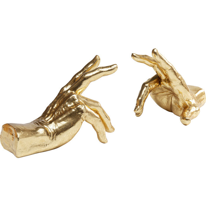 Golden Hands Bookends