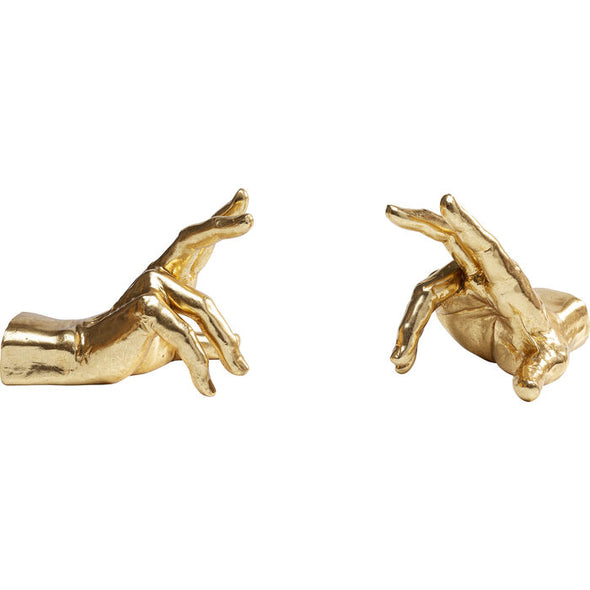 Golden Hands Bookends