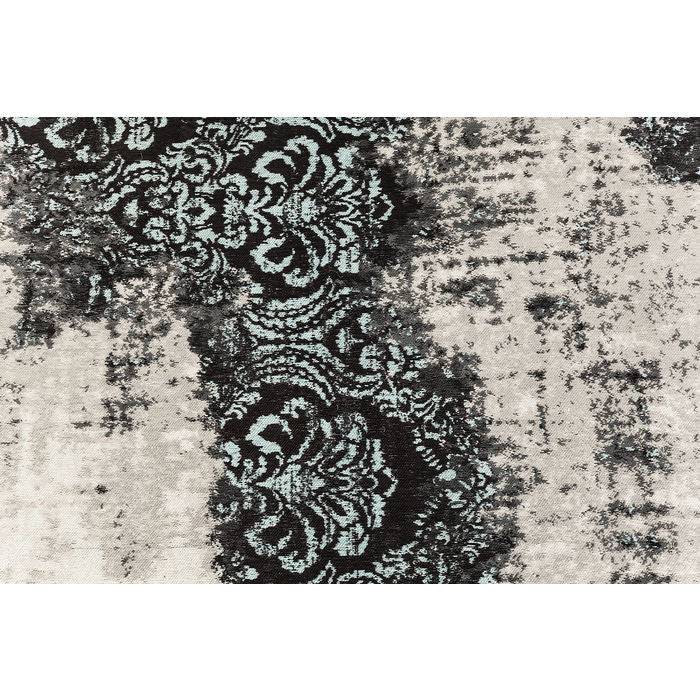 Carpet Kelim Ornament Turquoise 300x200cm - JULIA VENCE STORE