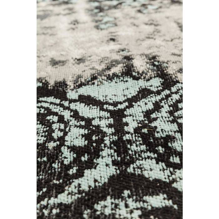 Carpet Kelim Ornament Turquoise 300x200cm - JULIA VENCE STORE