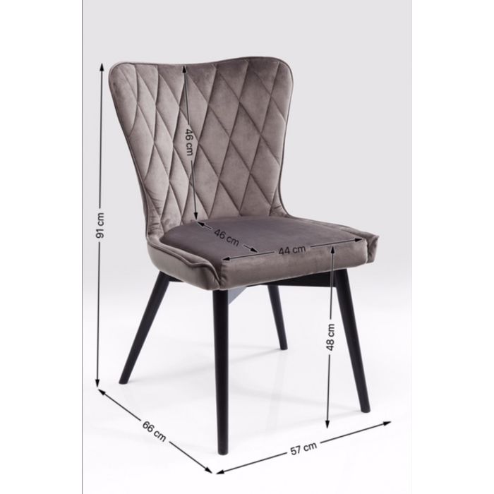 Marshall Velvet Grey Chair