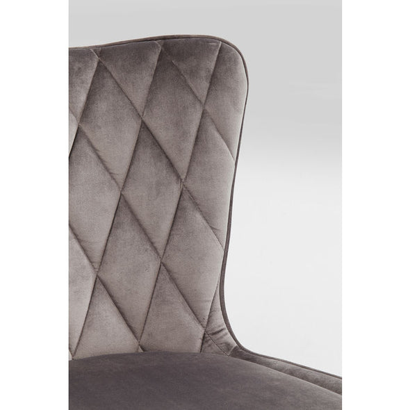 Chair Black Marshall Velvet Grey