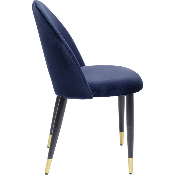 Velvet Blue Upholstered Chair