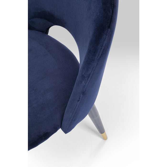 Velvet Blue Upholstered Chair