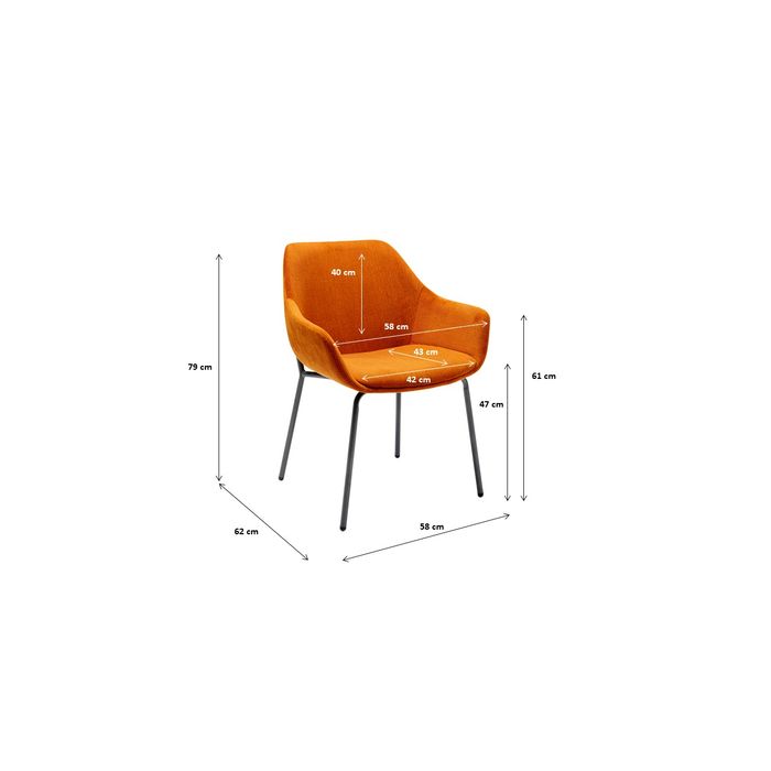 Elegant Orange Chair