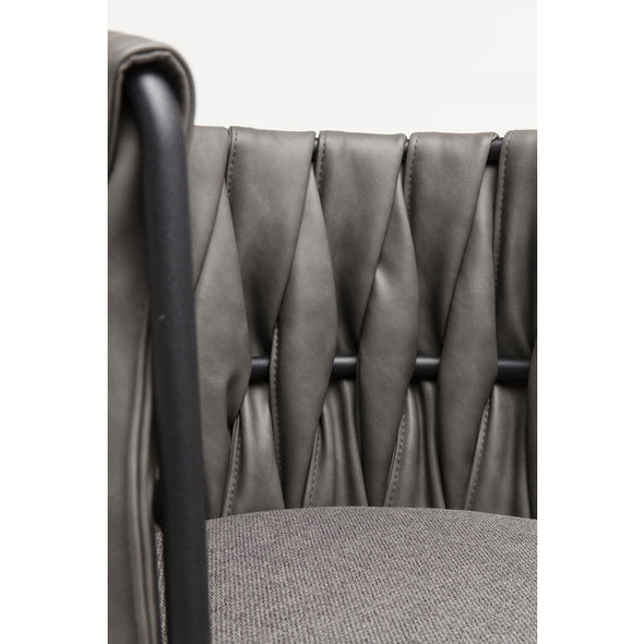 Chair with Armrest Cheerio Grey incl. cushion