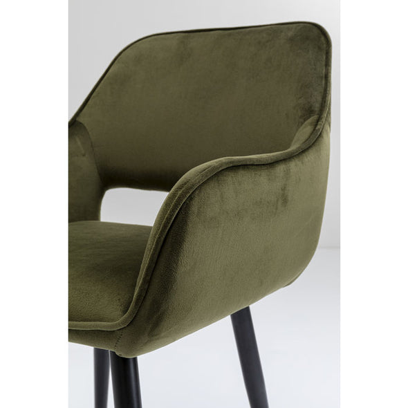 Chair with Armrest San Francisco Dark Green