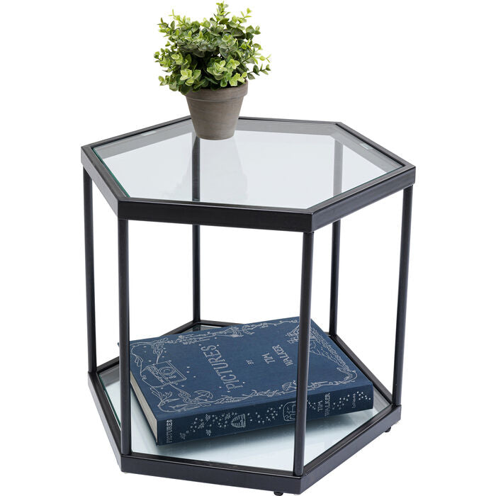 Hexagonal Glass Coffee Table