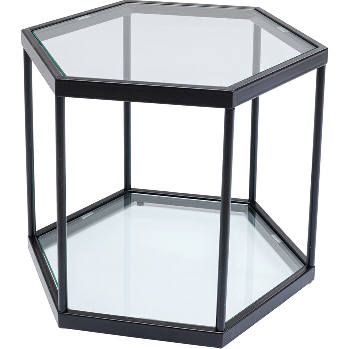 Hexagonal Glass Coffee Table