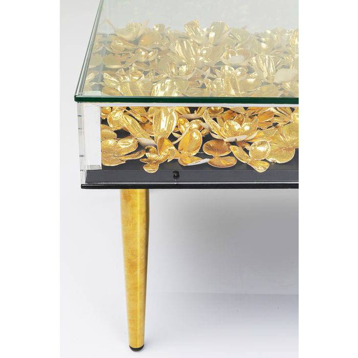 Gold Floral Coffee Table