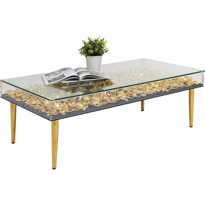 Gold Floral Coffee Table