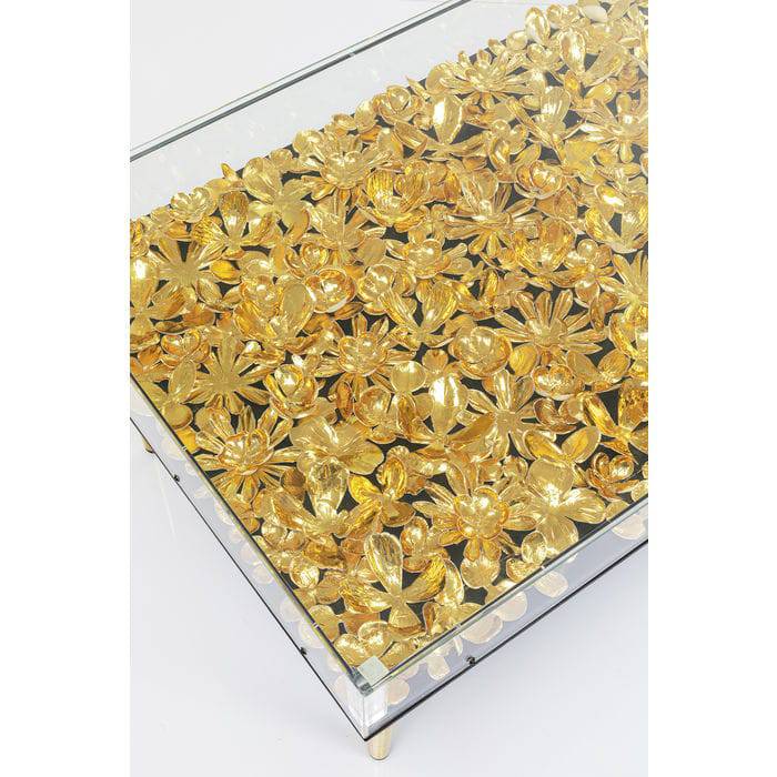 Gold Floral Coffee Table