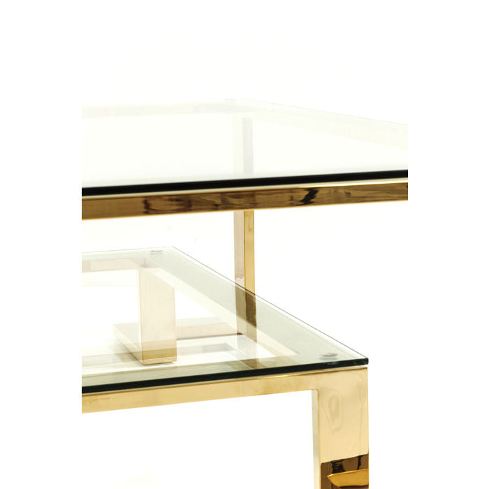 Gold Glass Coffee Table