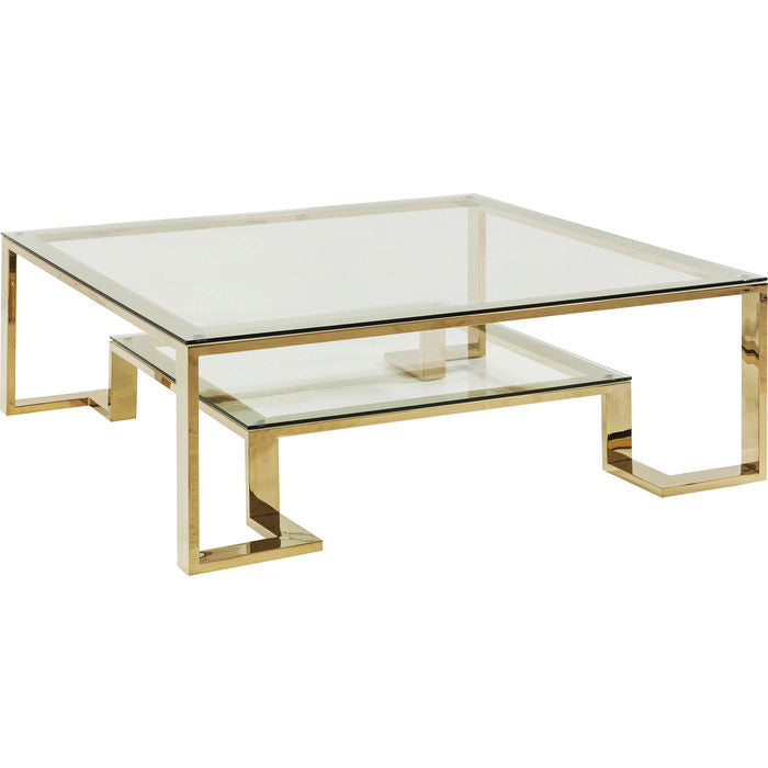 Gold Glass Coffee Table