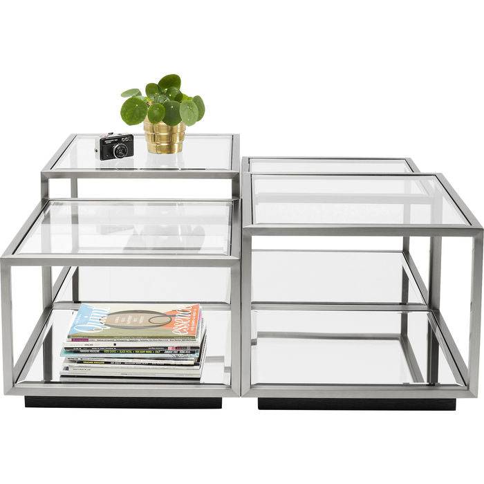 Silver Coffee Table Set 