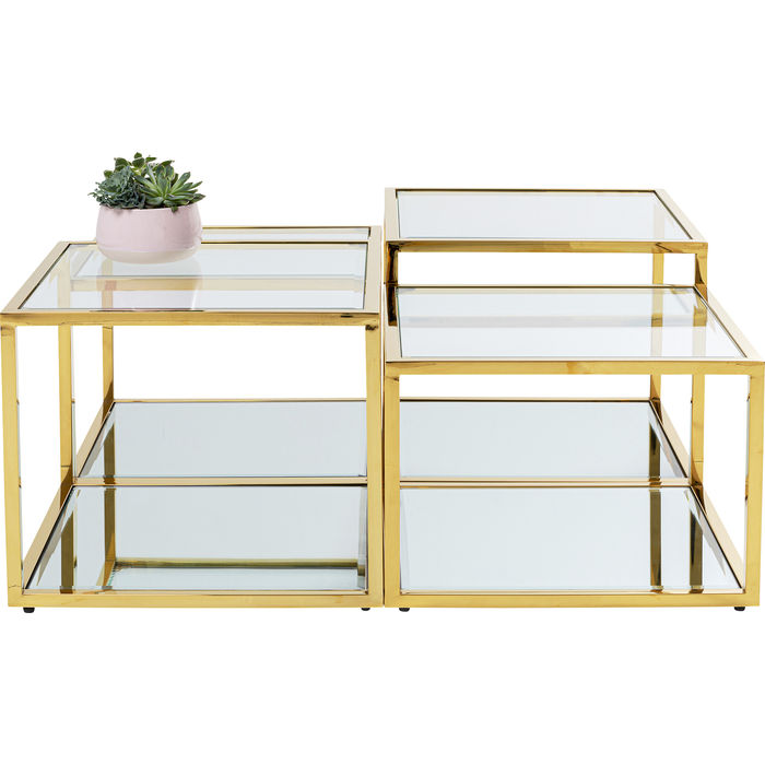 Gold Coffee Table Set