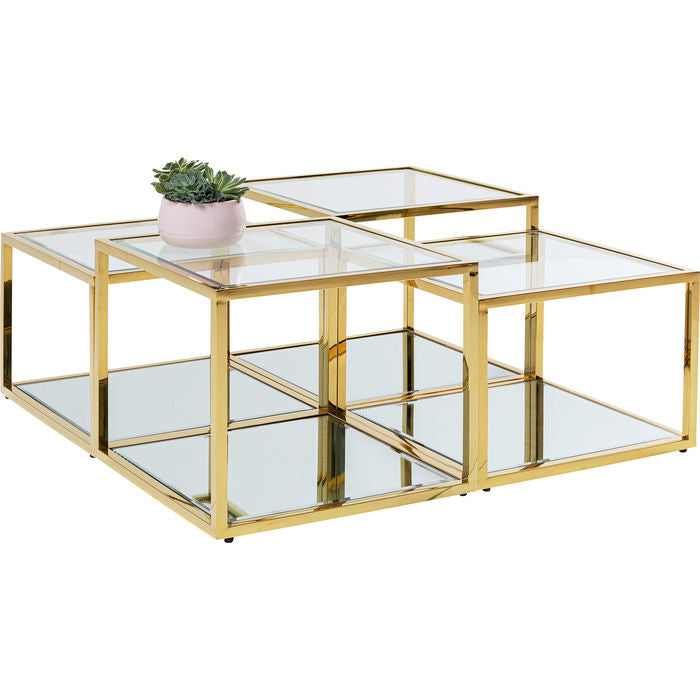 Gold Coffee Table Set