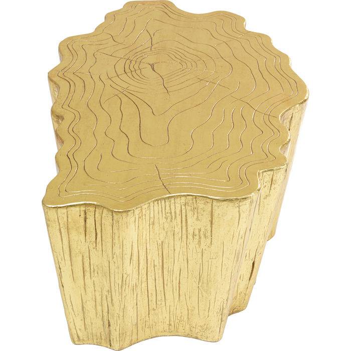 Coffee Table Tree Stump Gold 119x68cm - JULIA VENCE STORE