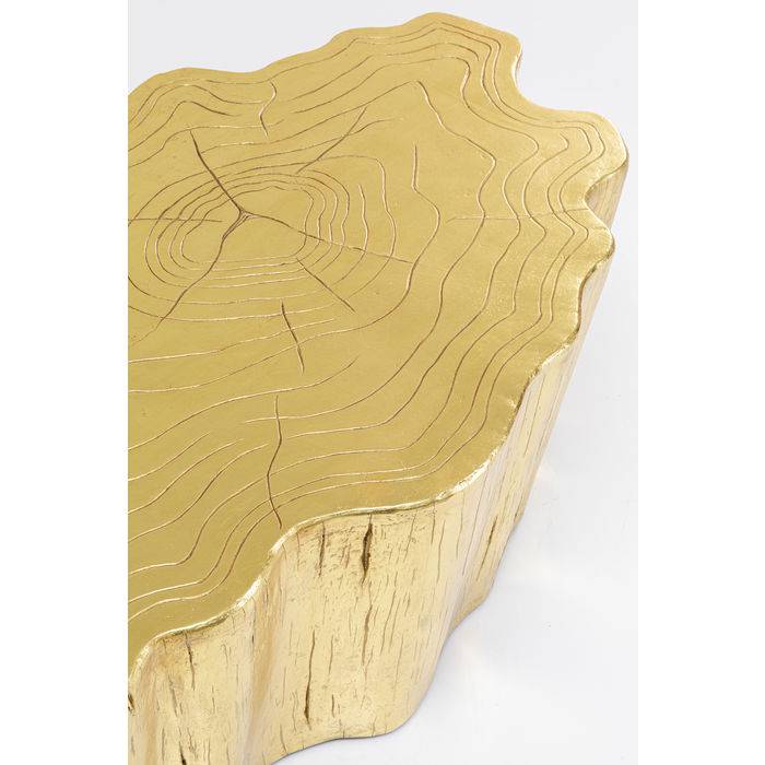 Coffee Table Tree Stump Gold 119x68cm - JULIA VENCE STORE