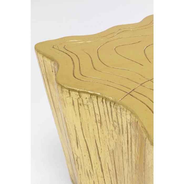 Coffee Table Tree Stump Gold 119x68cm - JULIA VENCE STORE