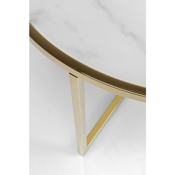 Coffee Table West Beach Brass Ø80cm