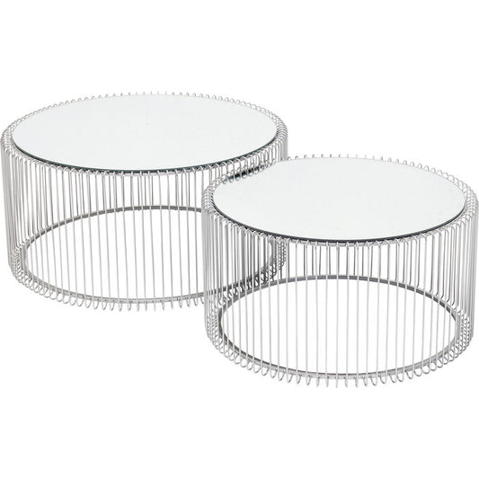 Silver Coffee Table Set