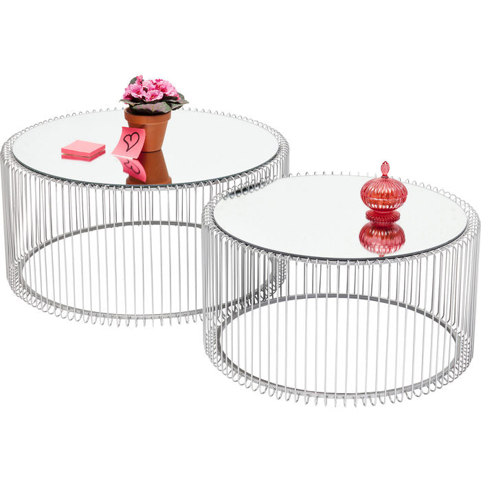 Silver Coffee Table Set