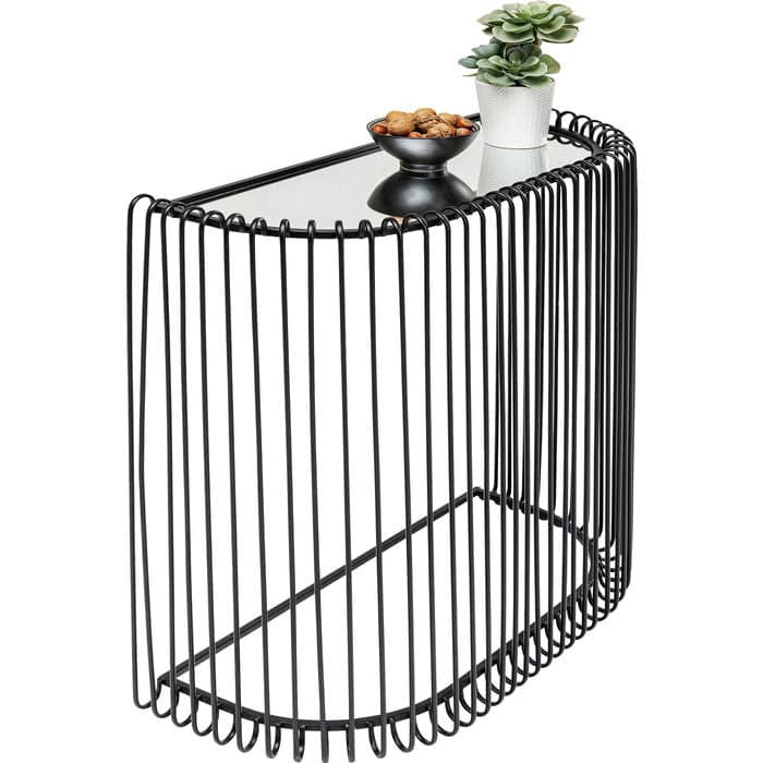 Console Wire Black 80x80cm