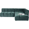 Dark Green Velvet Sofa