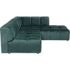 Dark Green Velvet Sofa